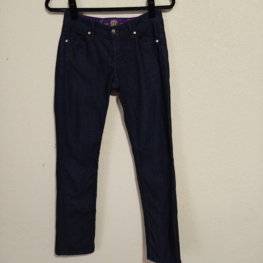 Rich & Skinny Sleek High Waisted Navy Blue Denim Jeans Size 25